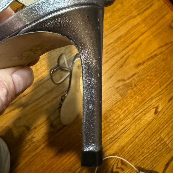 Brand New Stuart Weitzman Starla Silver Strappy Sandals Size 10 - Picture 12 of 16